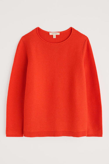 Seasalt Makers Cotton Jumper in Mandarin