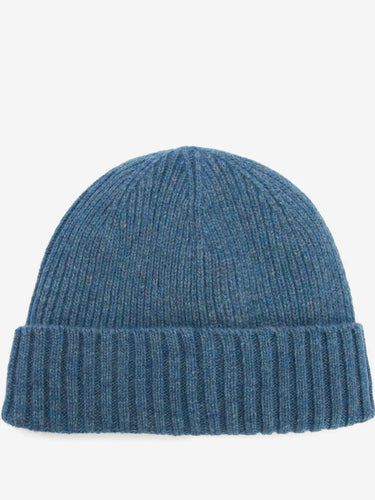 Barbour Carlton Beanie Hat in Dark Denim