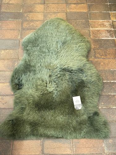 Quality Large Green Sheepskin Rug
