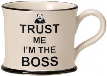 Moorland Pottery 'Trust Me I'm The Boss' Mug