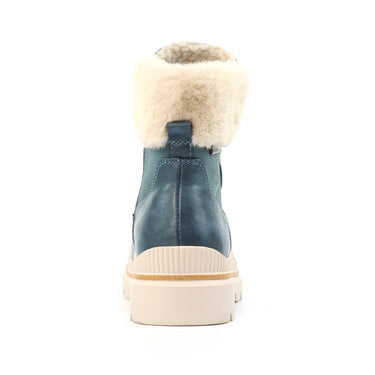 Lunar Evelyn Mid Blue Waterproof Boots