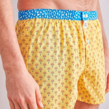 BillyBelt Boxer Shorts in Yellow Peacock