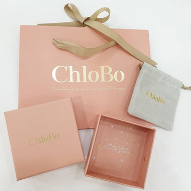 ChloBo Childrens Mini Noodle Cube Double Heart Bracelet