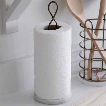 Brompton Kitchen Roll Holder with Marble Base