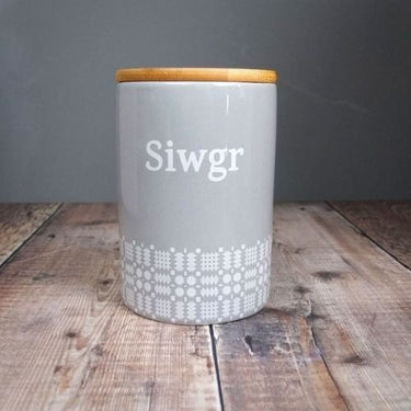Welsh - Siwgr Storage Jar