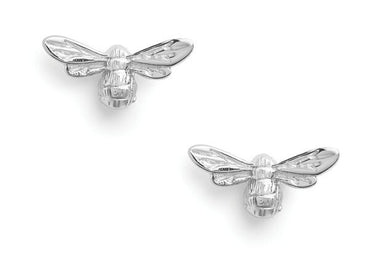 Olivia Burton Lucky Bee Silver Studs Earrings