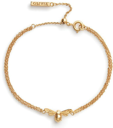 Olivia Burton Lucky Bee Chain Gold Bracelet