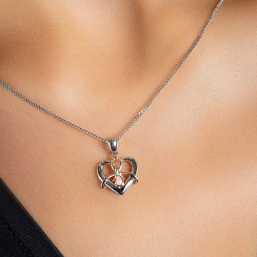 Clogau Forever Yours Sterling Silver Dwynwen Pendant with Opal - 3SDWP