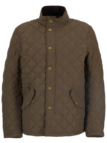 Barbour Men's Shoveler Quilt Jacket in Dark Olive
