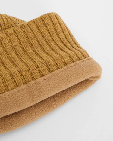 Barbour Carlton Beanie Hat in Harvest Gold