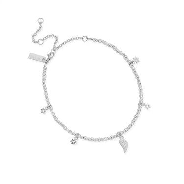 CHLOBO MINI CUTE DIVINITY WITHIN ANKLET - SILVER