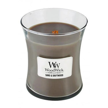 WoodWick Hourglass Candle - Sand & Driftwood (Medium)