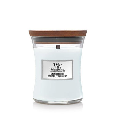 WoodWick Hourglass Candle - Magnolia Birch (Medium)