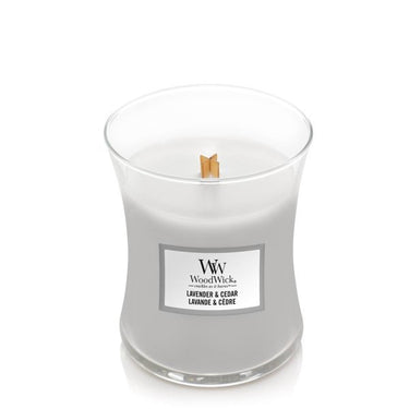 WoodWick Hourglass Candle - Lavender & Cedar (Medium)