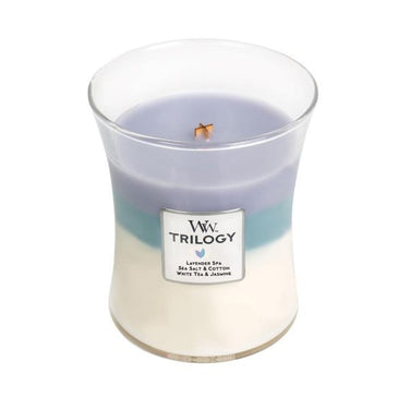 WoodWick Hourglass Candle - Calming Retreat Trilogy (Medium)