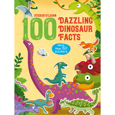 House of Marbles 100 Dazzling Dinosaur Facts Sticker & Learn Book