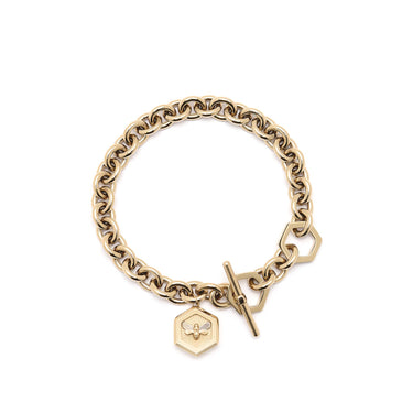 Olivia Burton Minima Bee Gold Toggle Bracelet