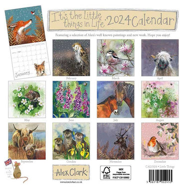 Alex Clark It's the Little Things in Life 2024 Calendar