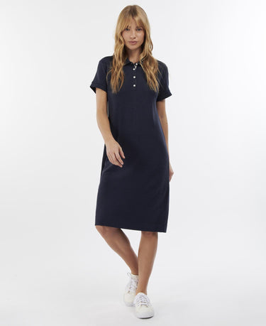 Barbour Ladies Polo Dress in Navy