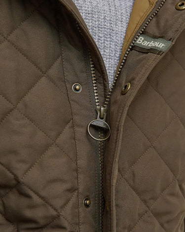 Barbour Men's Shoveler Quilt Jacket in Dark Olive