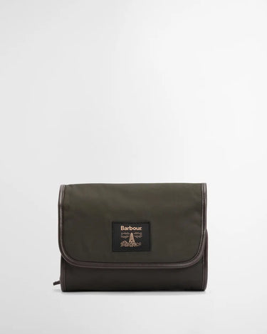 Barbour Waxed Hanging Washbag
