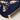 Elizabeth Scarlett Provençale Bee Velvet Everyday Pouch in Navy