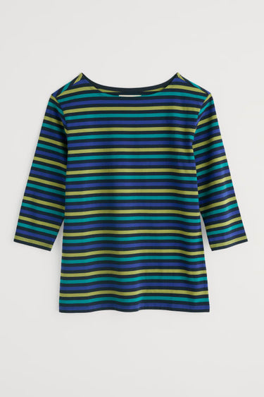 Seasalt Sailor 3/4 Sleeve Top in Cornish Emulsion