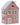 Village Pottery Shutter House Pink Tealight Holder