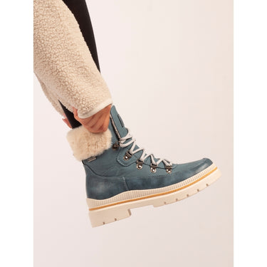 Lunar Evelyn Mid Blue Waterproof Boots
