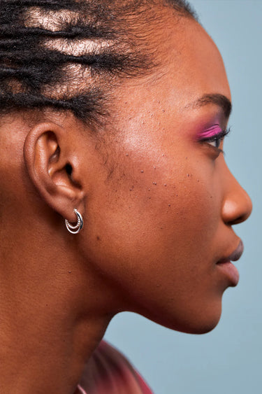 Estella Bartlett Double Twisted Hoop Earrings