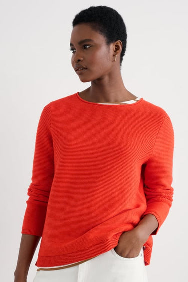 Seasalt Makers Cotton Jumper in Mandarin
