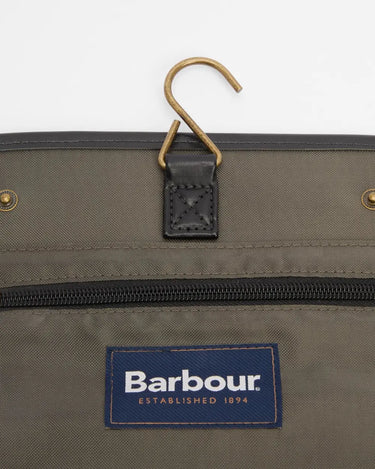 Barbour Tartan Hanging Washbag in Classic