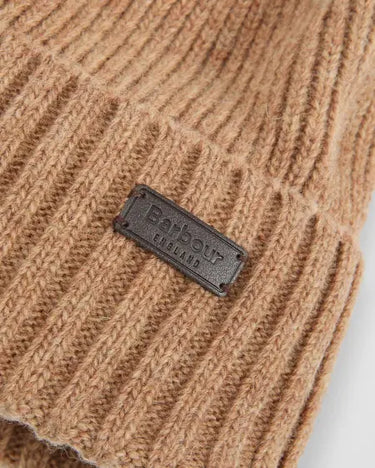 Barbour Carlton Beanie Hat in Military Brown