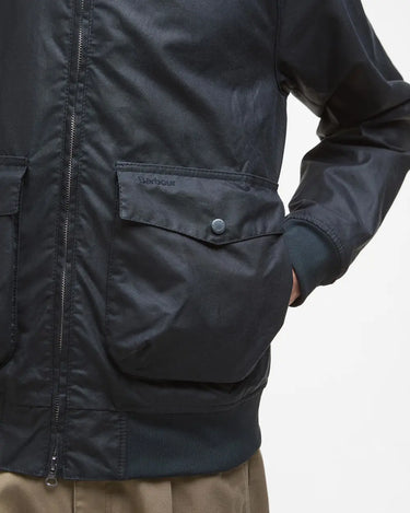 Barbour Men's Modern Royston Waxed Jacket in Navy