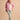 Joules Burnham Cotton Funnel Neck Quarter Zip Sweatshirt in Pink