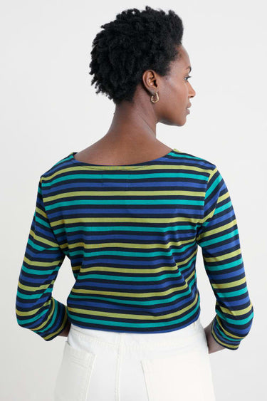 Seasalt Sailor 3/4 Sleeve Top in Cornish Emulsion