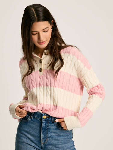 Joules Love All Cable Knit Jumper
