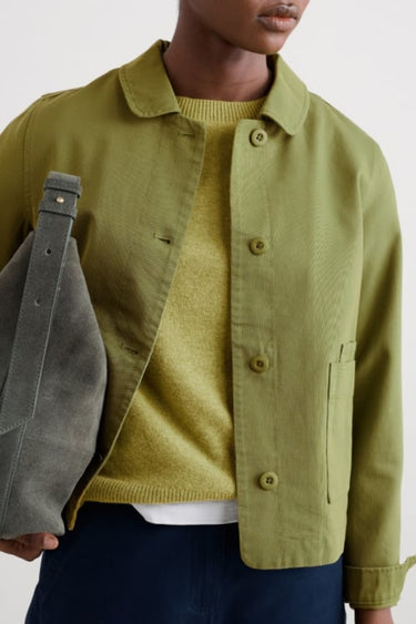 Seasalt Coombe Lane Cotton Jacket in Aloe Green