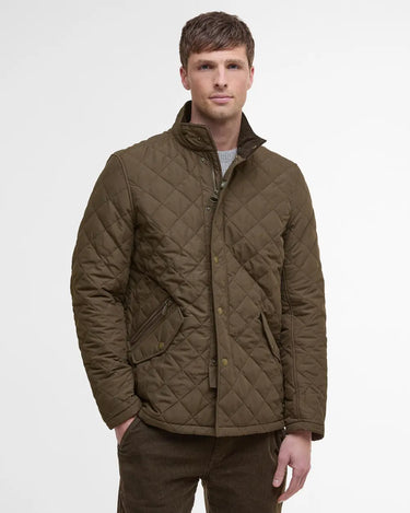 Barbour Men's Shoveler Quilt Jacket in Dark Olive