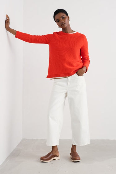 Seasalt Makers Cotton Jumper in Mandarin