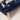 Elizabeth Scarlett Provençale Bee Velvet Coin Purse in Navy