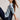 White Stuff Lily V Neck Jumper in Blue Multi