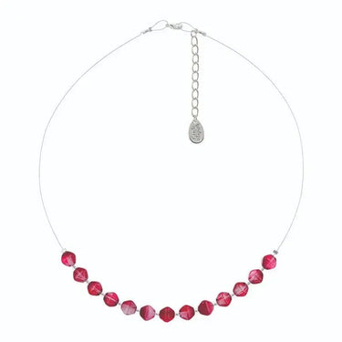 Carrie Elspeth Magenta Wisps Necklace