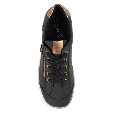 Lunar Sloan Black Waterproof Trainers