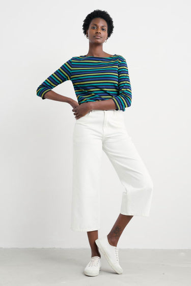 Seasalt Sailor 3/4 Sleeve Top in Cornish Emulsion