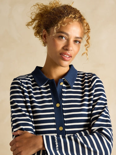 Joules Harbour Jersey Cardigan in Navy