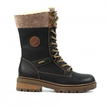 Lunar Cambridge Black Ice Grip Waterproof Boots
