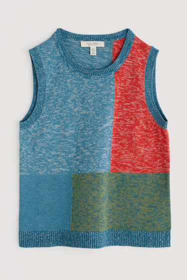 Seasalt Morgana Knitted Vest in Tangle Wood Lagoon Multi