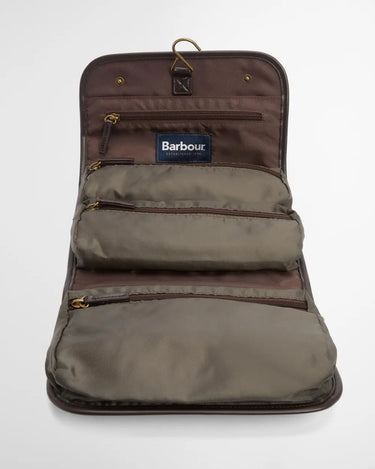 Barbour Waxed Hanging Washbag