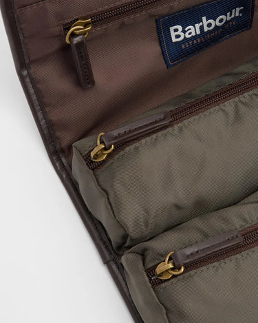 Barbour Waxed Hanging Washbag